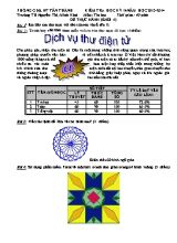 Đề kiểm tra học kỳ II môn Tin học Lớp 5 (Thực hành) - Năm học 2013-2014 - Trường TH Nguyên Thi Minh Khai